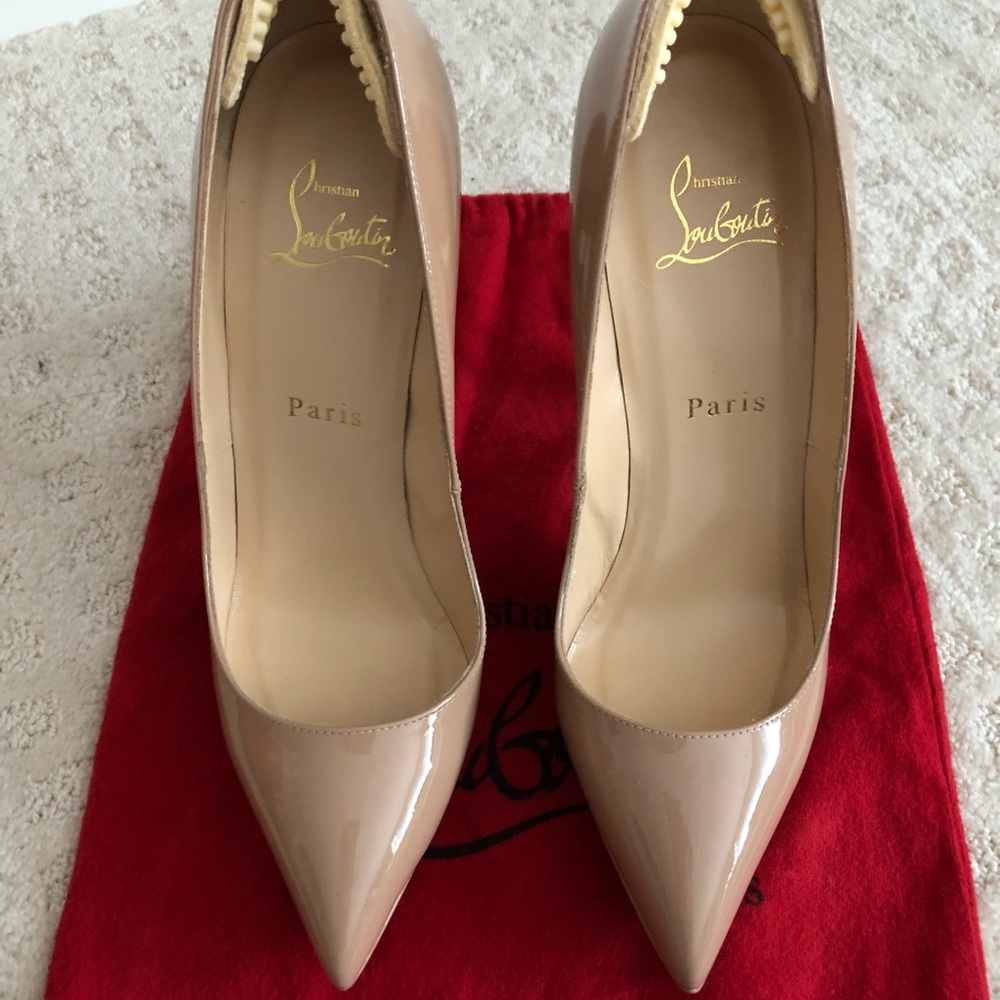 Christian Louboutin Pigalle Plato 140 patent calf
